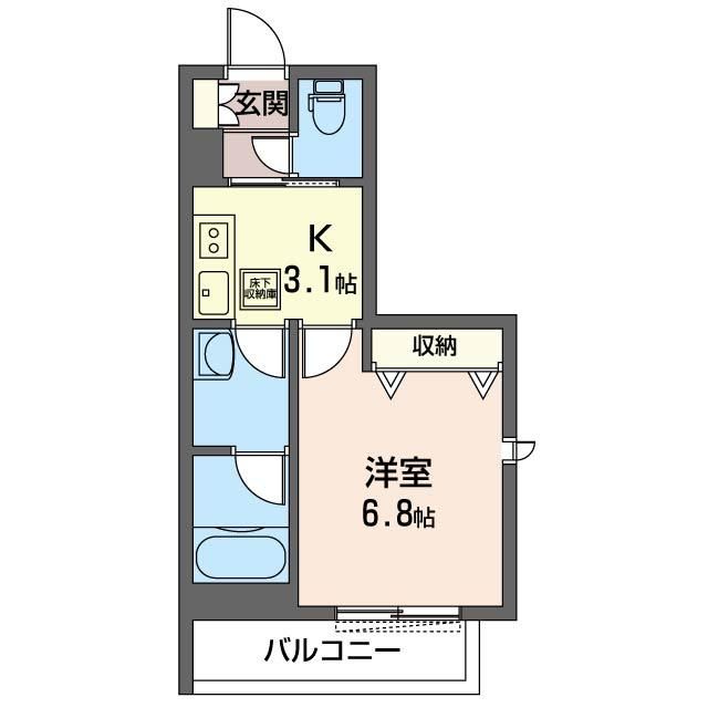 千葉市若葉区都賀のマンションの間取り