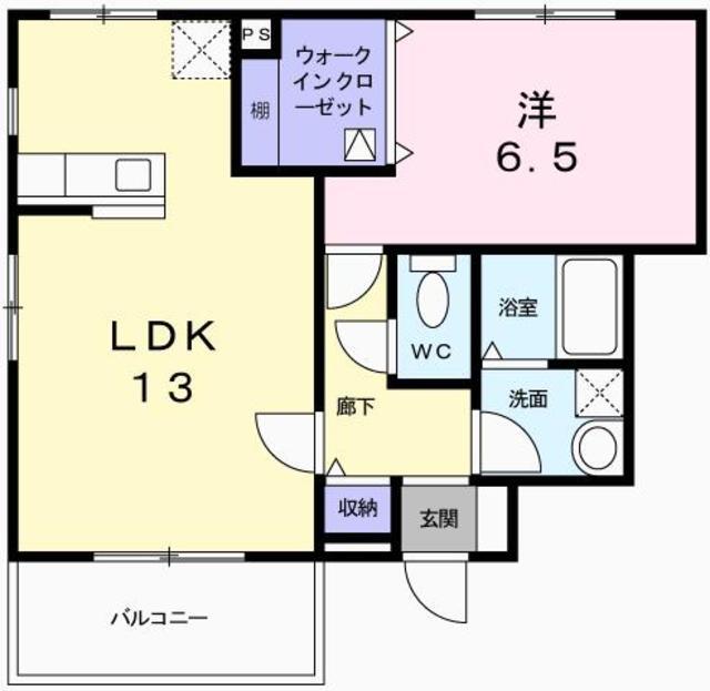 グランペール古賀の間取り