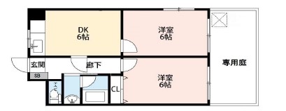 大阪市阿倍野区播磨町のマンションの間取り