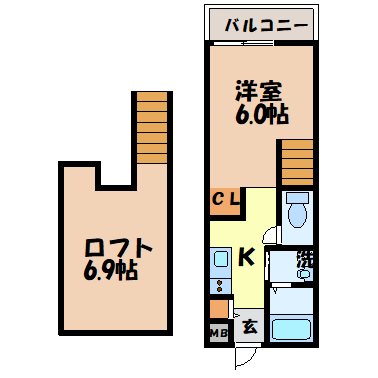 フラッティーノ（平野町）の間取り