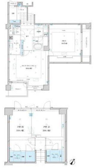 渋谷区代々木のマンションの間取り