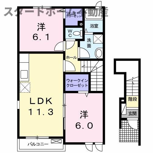 ベルコート桜Ａの間取り