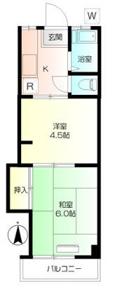 横浜市鶴見区汐入町のマンションの間取り