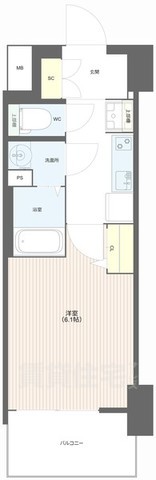 メルディア大正D.C.の間取り