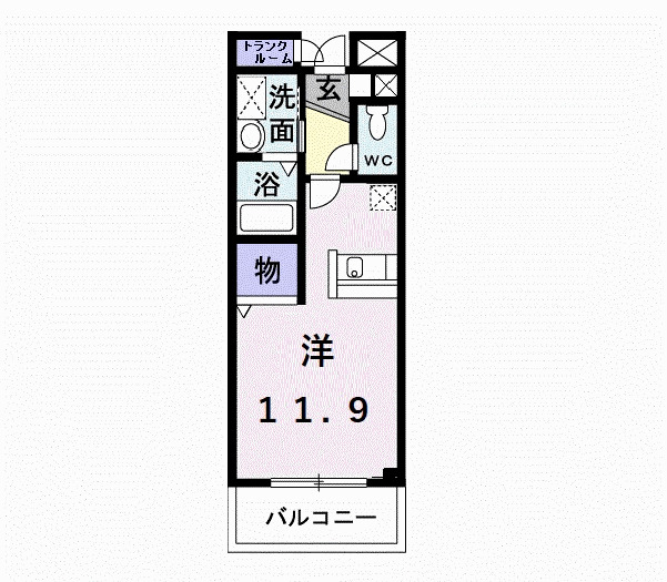 アンソレイエの間取り