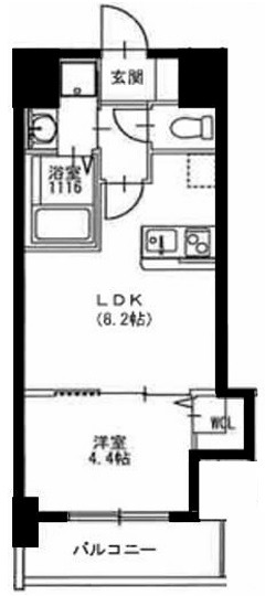 Alivis北梅田の間取り