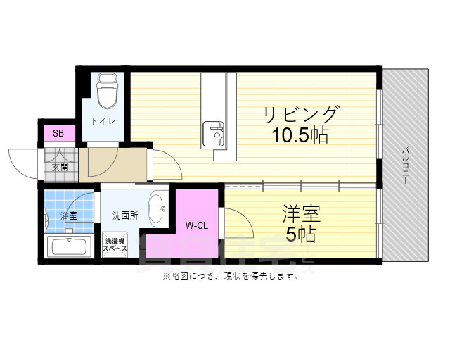 広島市南区段原山崎のマンションの間取り