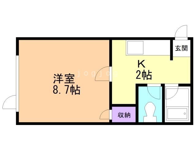 札幌市北区麻生町のマンションの間取り