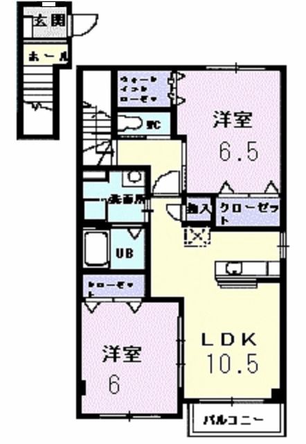 ファンシ－ハイムＮＡＮＡの間取り