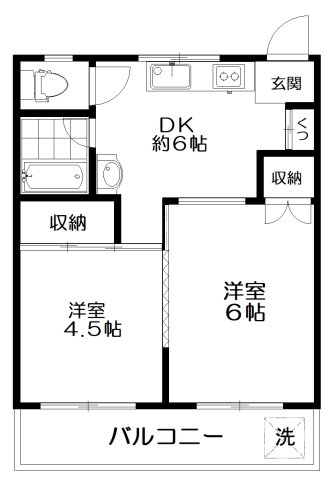 石神井ハイツの間取り