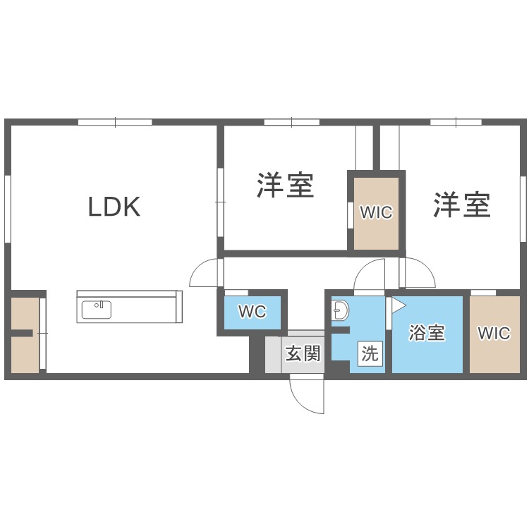 Ｒ－ｆｉｎｏ札幌桑園の間取り