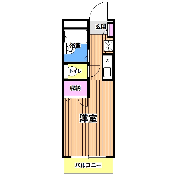 八王子市別所のマンションの間取り