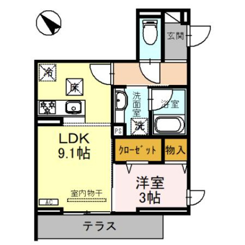 D-Sereno東田町の間取り