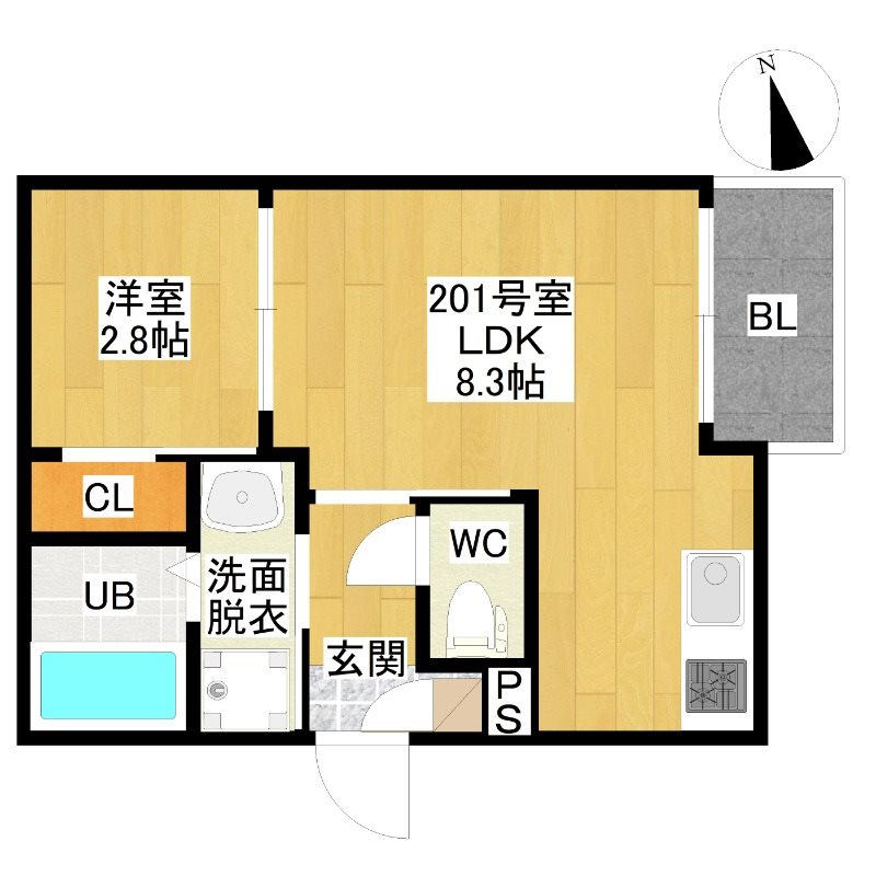 R-smart尾頭橋の間取り