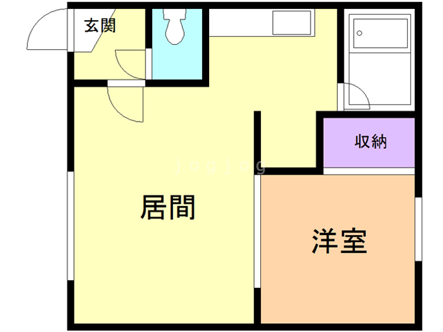 ＩＫコーポＡ棟の間取り