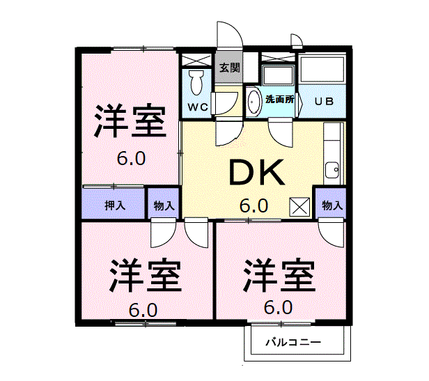 リバーシャローの間取り