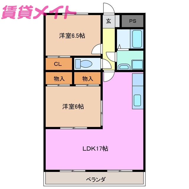 グレースマンション藤の間取り