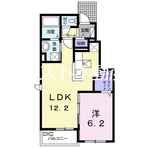 薩摩川内市宮崎町のアパートの間取り