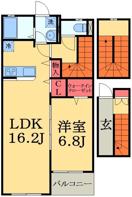 市原市白金町のアパートの間取り