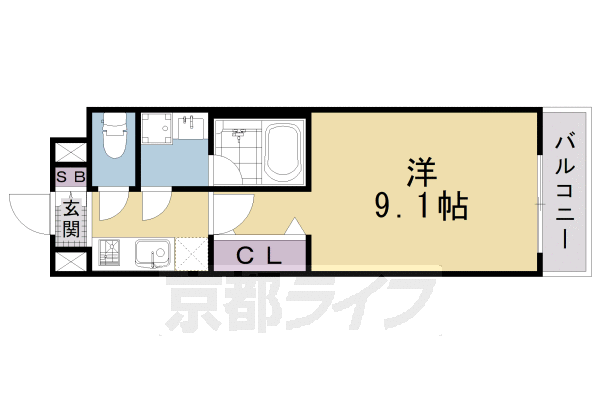 ベラジオ京都洛南グルーブの間取り