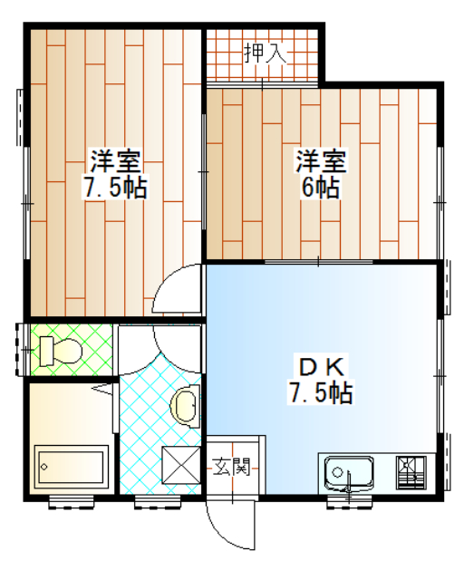 笹本アパートの間取り