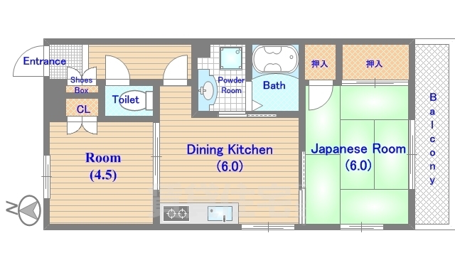 ラメゾンサカイの間取り