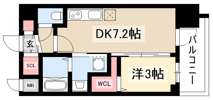 エステムコート名古屋　TWIN　EASTの間取り