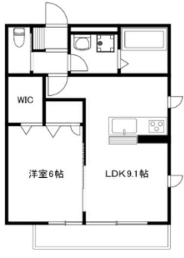 さいたま市西区大字指扇のアパートの間取り