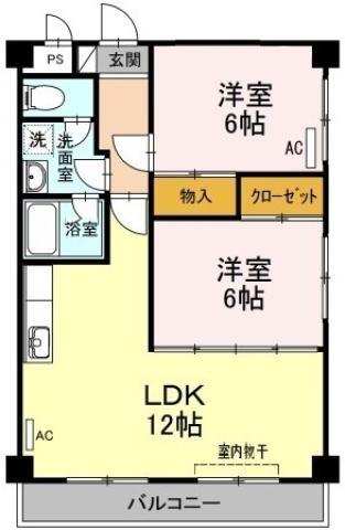 その木ハイツの間取り