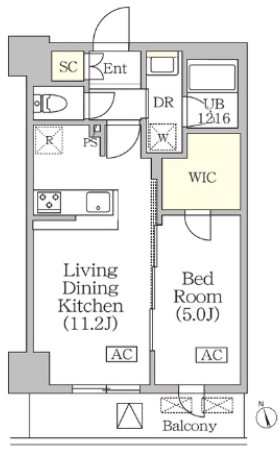 BRICK　RESIDENCE　築地明石町の間取り