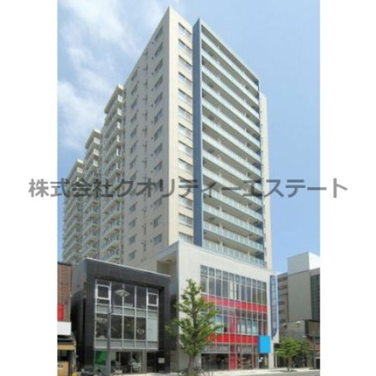 【UURコート札幌南三条プレミアタワーの建物外観】