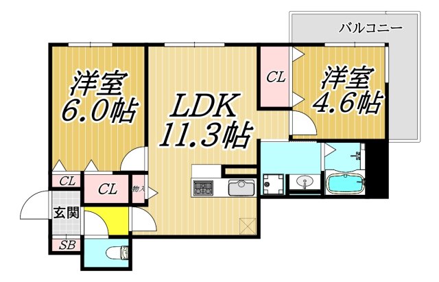 レンブランサ金楽寺の間取り