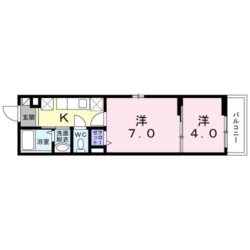 Act南向陽1丁の間取り