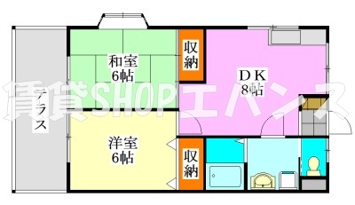 D’ｓガーデンの間取り