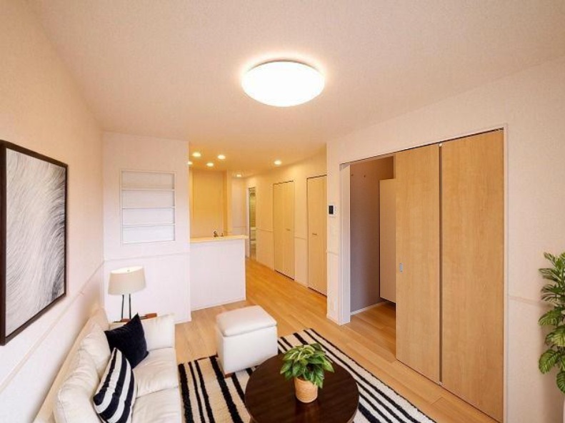 居室・リビング　CGで家具等を配置したもので家具等は含まれません