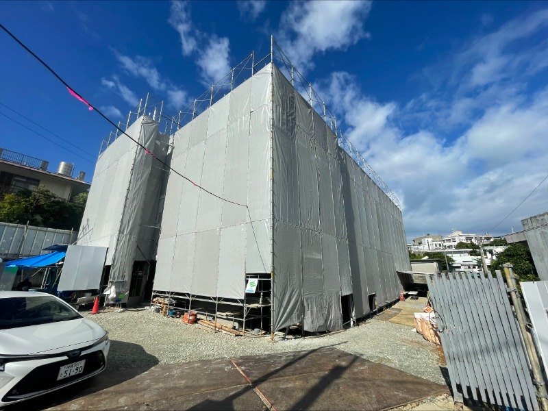 建物外観　建築中