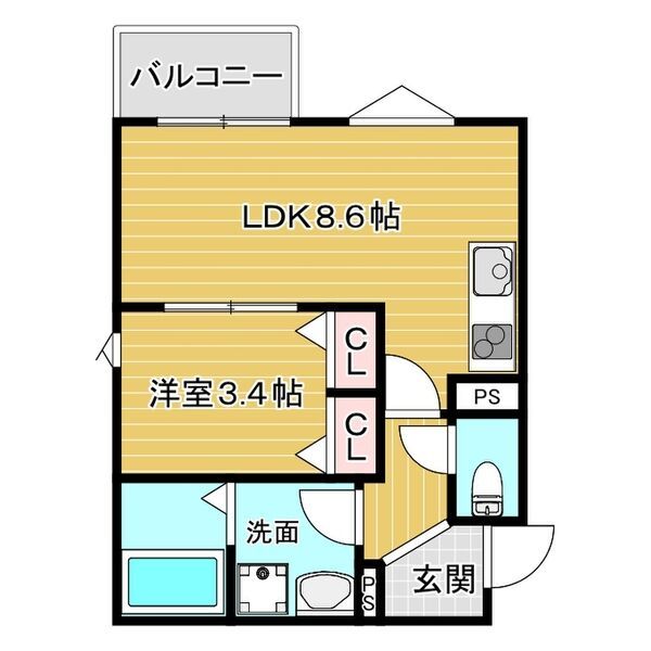 La-Crea池田リーフィアの間取り写真