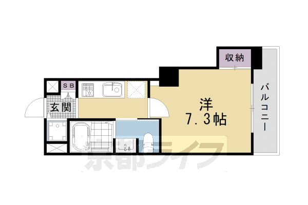 ＪＲ東海道本線 西大路駅 徒歩5分 8階建 築9年の間取り写真