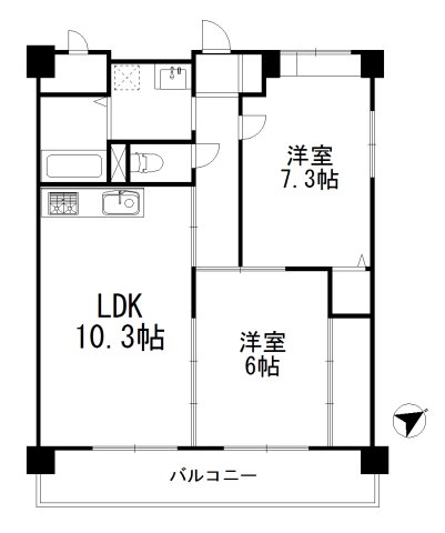 フレグランス・芦屋の間取り写真