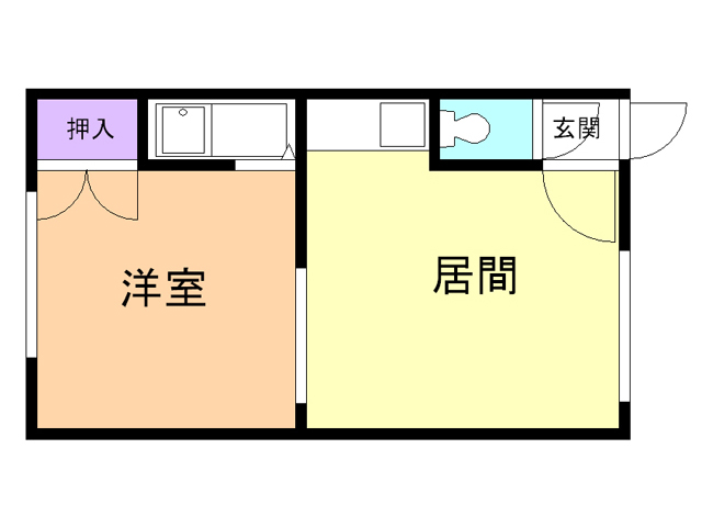 ハイツおかべの間取り