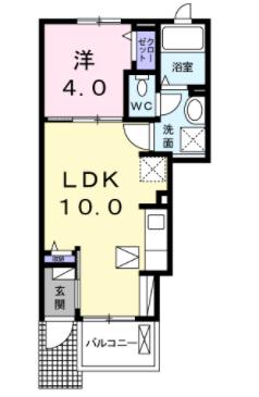 知立市上重原町のアパートの間取り