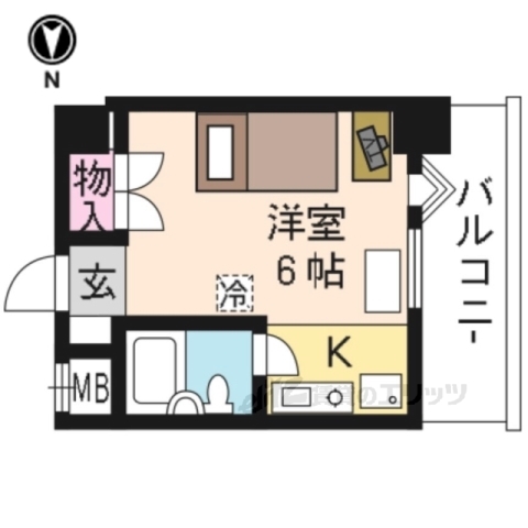 エリッツ１０（家具付）の間取り