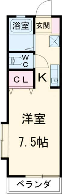 東京都国立市富士見台１（アパート）の賃貸物件の間取り