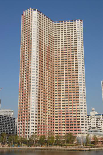 芝浦アイランド　ケープタワーの建物外観