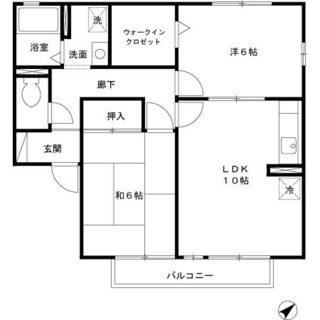 堺市堺区出島町のアパートの間取り