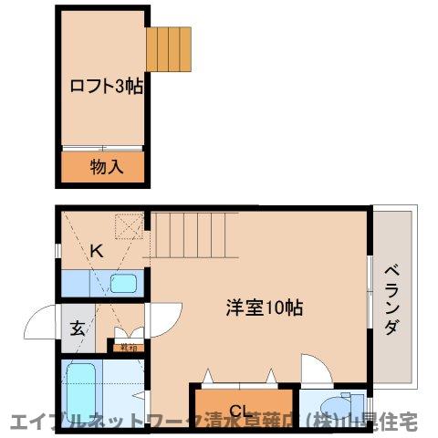 静岡市葵区瀬名川のマンションの間取り