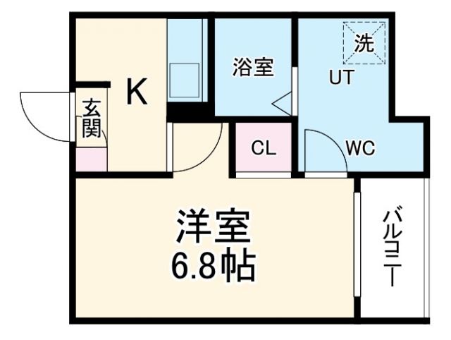 メイクスR道徳公園Iの間取り