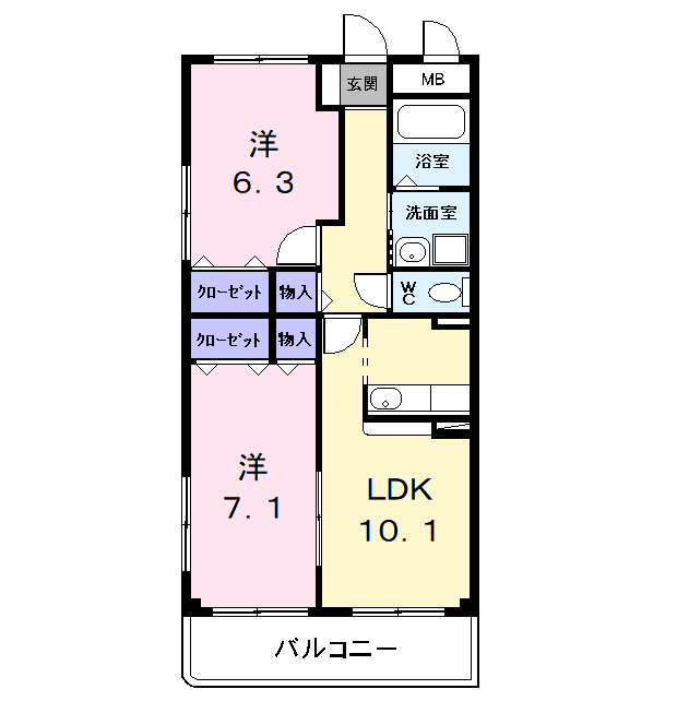 ブルージュの間取り