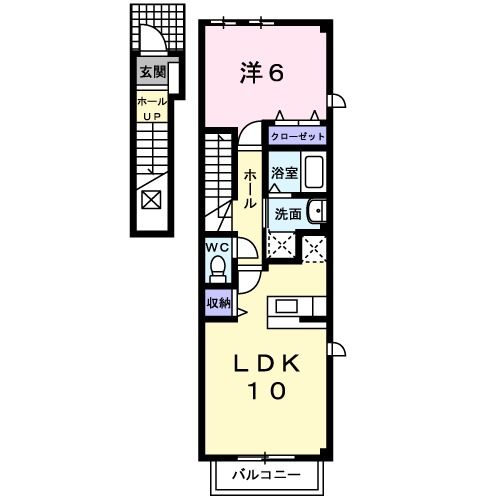 カルティベイト篠栗北Iの間取り