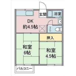 瀬戸市西長根町のアパートの間取り